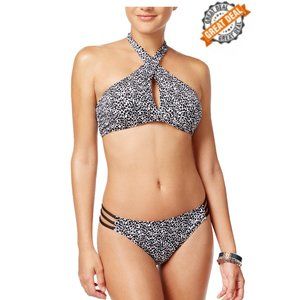 NWT Bar III Leopard Print Bikini Swimsuit Bathing